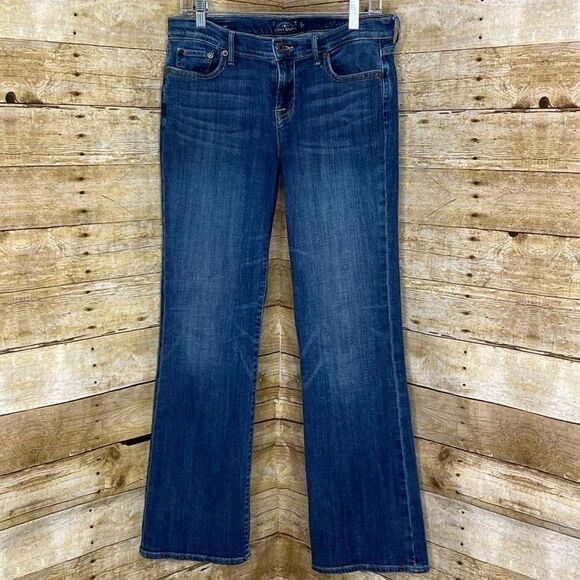 LUCKY BRAND SWEET-N-LOW BOOTCUT CASUAL CLASSIC BOHO EVERYDAY WEAR JEANS SZ 8/29R - Picture 1 of 3